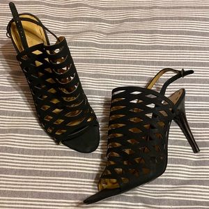 Gorgeous cage sling back sandals